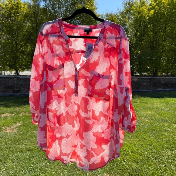 NEW Torrid Orange Blouse - Picture 4 of 5